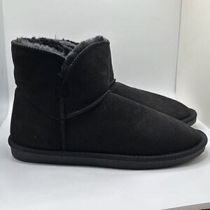 CUSHIONAIRE Cozy Boot 10 BLACK